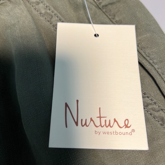 Nurture by Westbound Green Utility Straight Leg Draw string Pants - Picture 9 of 13